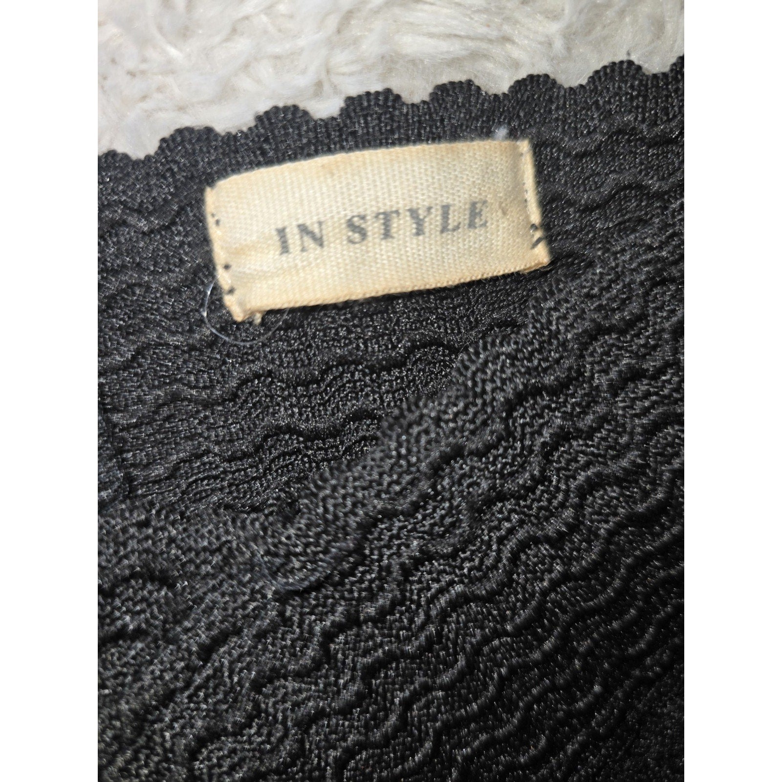 In Style Black Strapless Sweetheart Lace Fit & Flare Short Dress, Size S