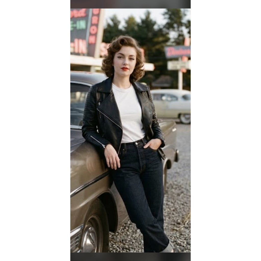 Y2k Fashion Nova Black Faux Leather Moto Biker Jacket – Women's Size S