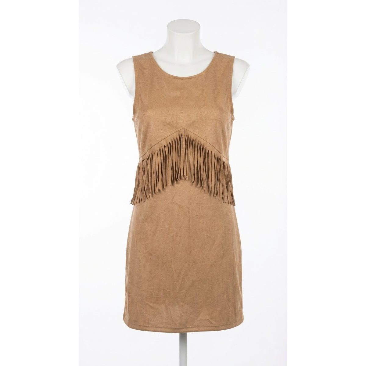 Faux Suede Fringe Dress Cowgirl Indian Western Cowgirl Boho Festival