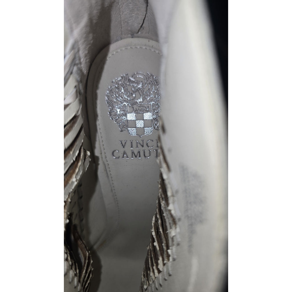 Vince Camuto "Acha" Woven Leather Peep-Toe Booties!