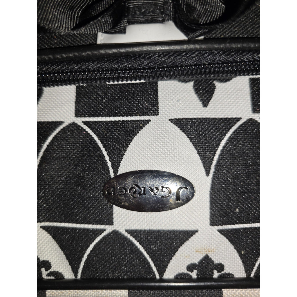 Vintage Y2K J.Carole Fleur-de-Lis Travel Bag Duffel Weekender