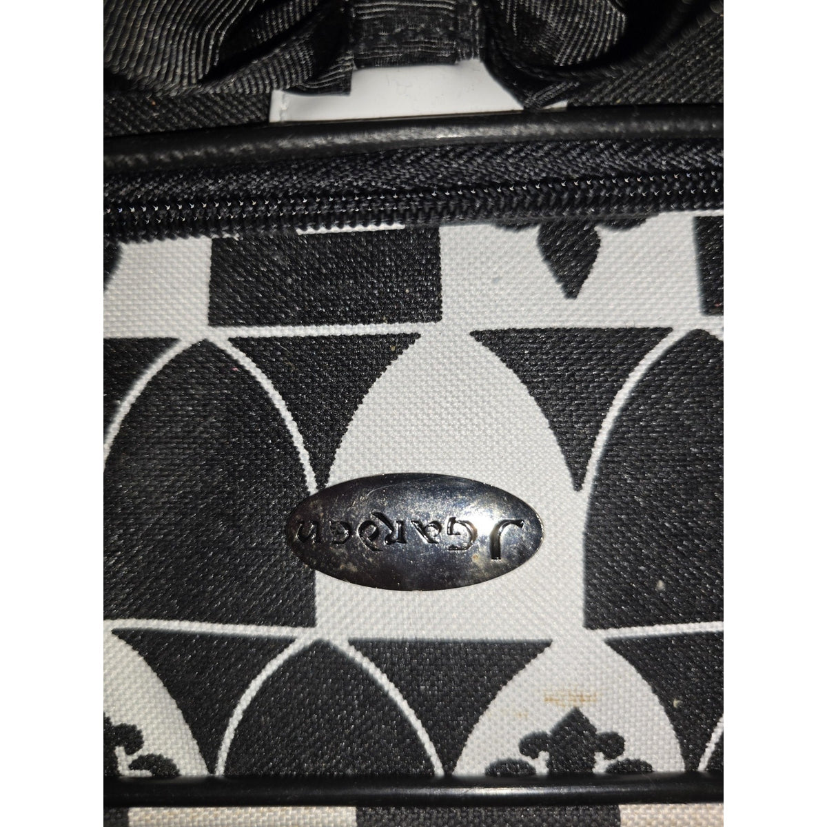 Vintage Y2K J.Carole Fleur-de-Lis Travel Bag Duffel Weekender