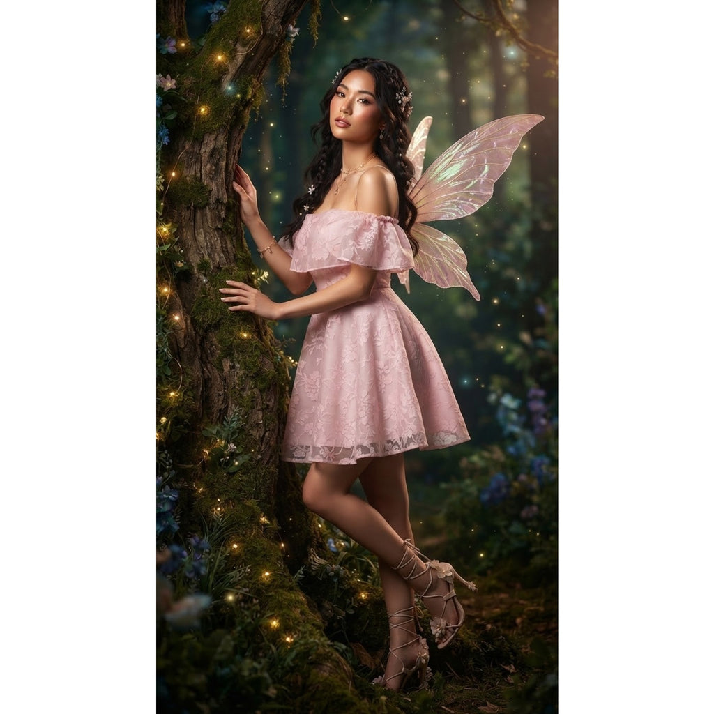 Vintage Y2K Blush Pink Floral Organza Mini Dress Sheer