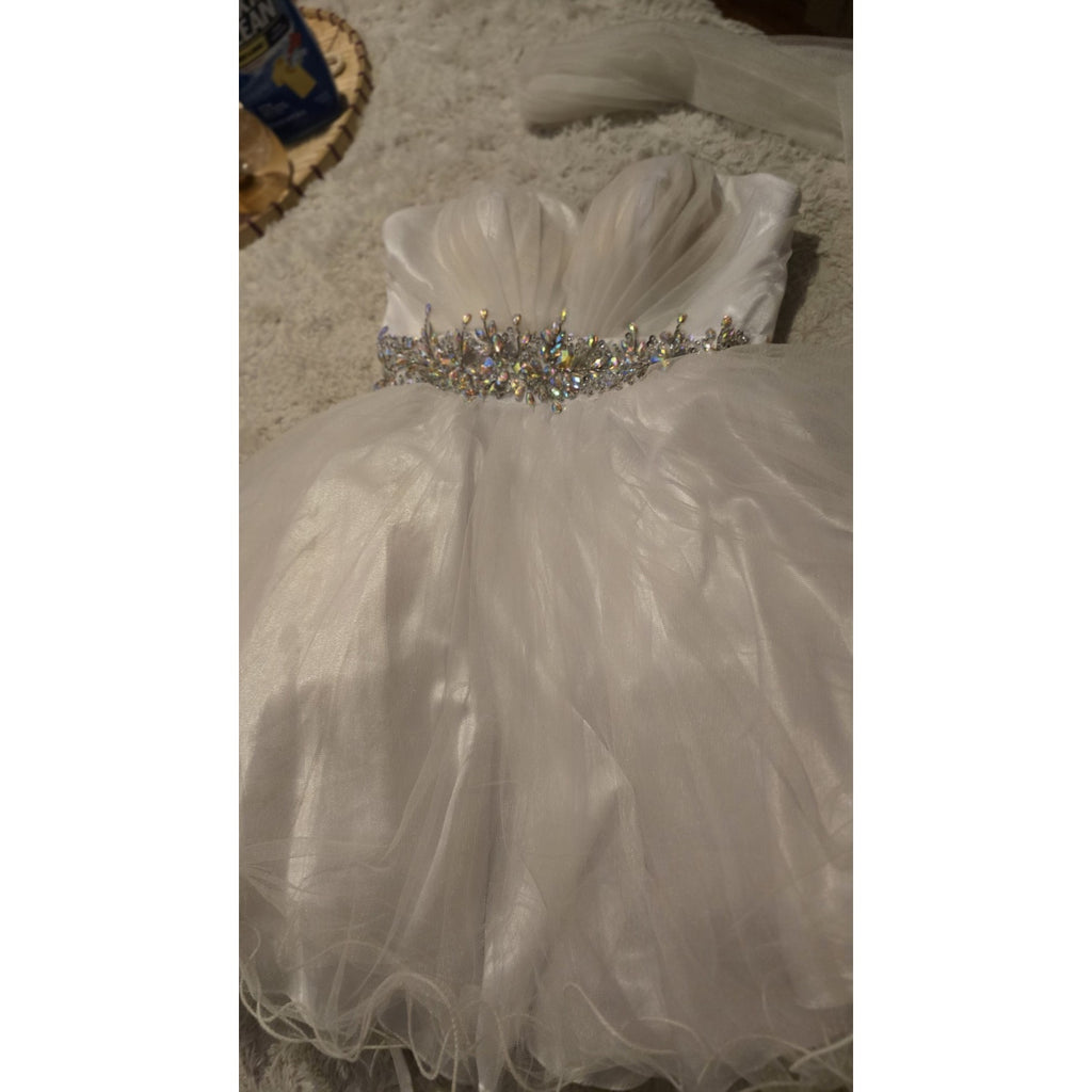 Vintage Star Box White Goth Glinda / Gothic Princess Costume Dress