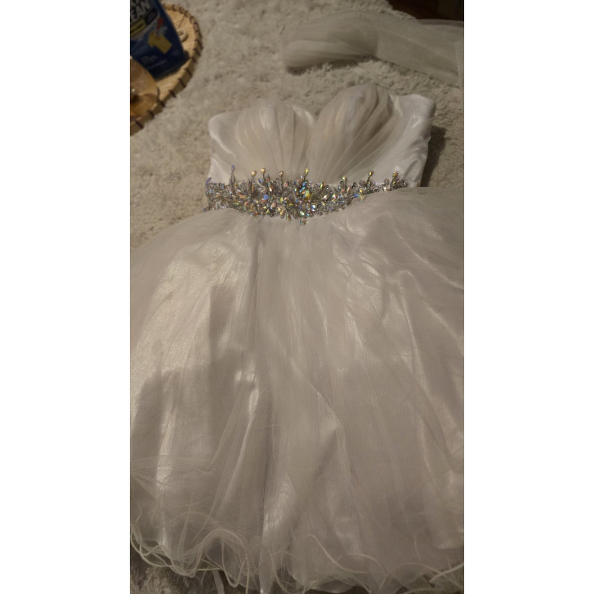 Vintage Star Box White Goth Glinda / Gothic Princess Costume Dress