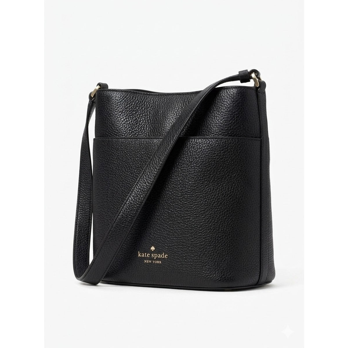 Kate Spade New York Leila Small Leather Black Bucket Bag