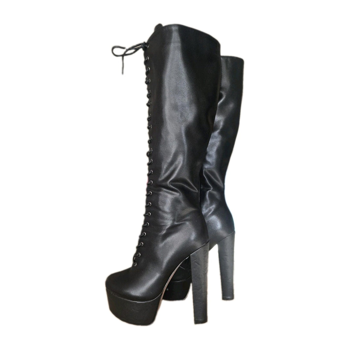Castamere Womens High Heel Platform Lace Up Boots Goth Y2k Style